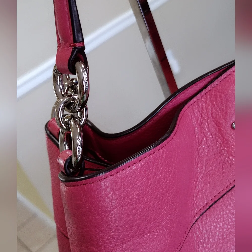 Coach Lexy Strawberry pebble Leather